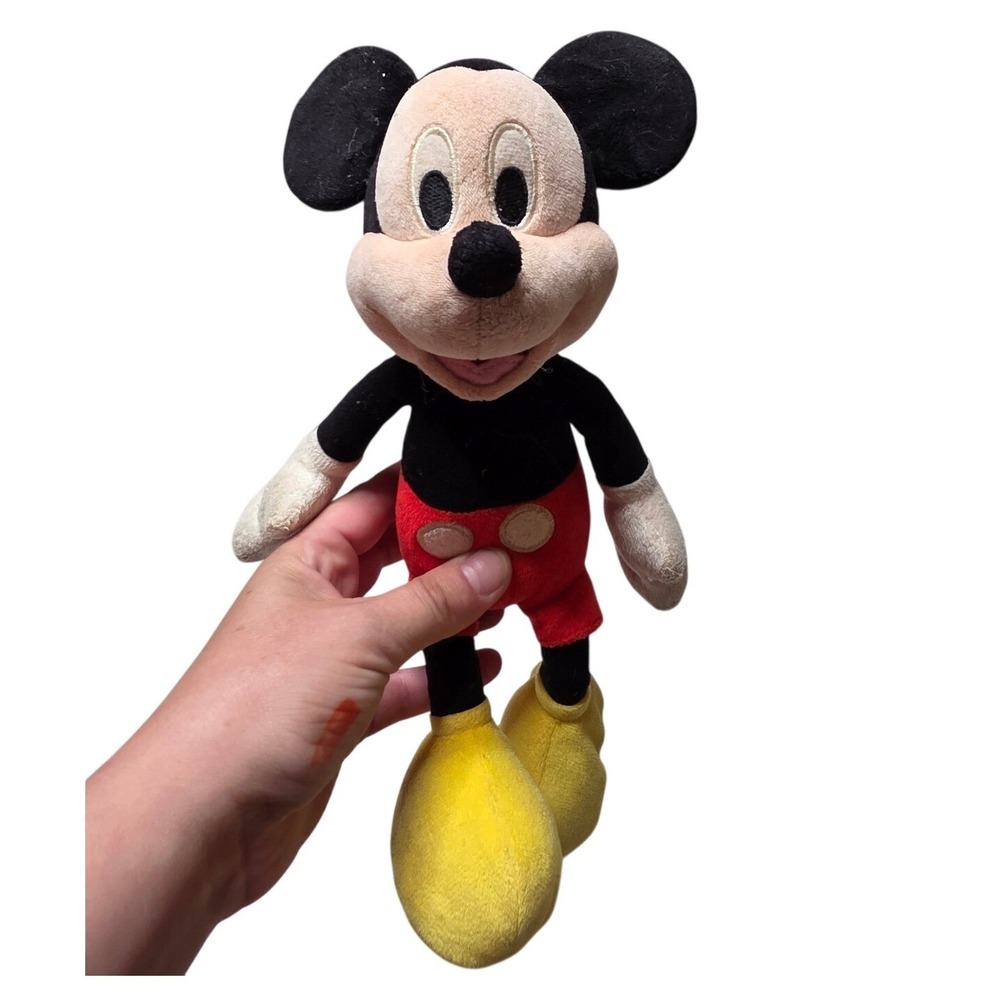 Disney Mickey Mouse Plush Stuffed Animal Just Play Red Shorts 12 Inch Toy